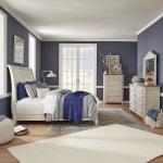 King Sleigh Bed, Dresser & Mirror, Chest