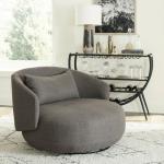 Uph Swivel Cuddler Chair - Charcoal