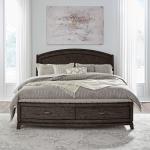 King Panel Storage Bed