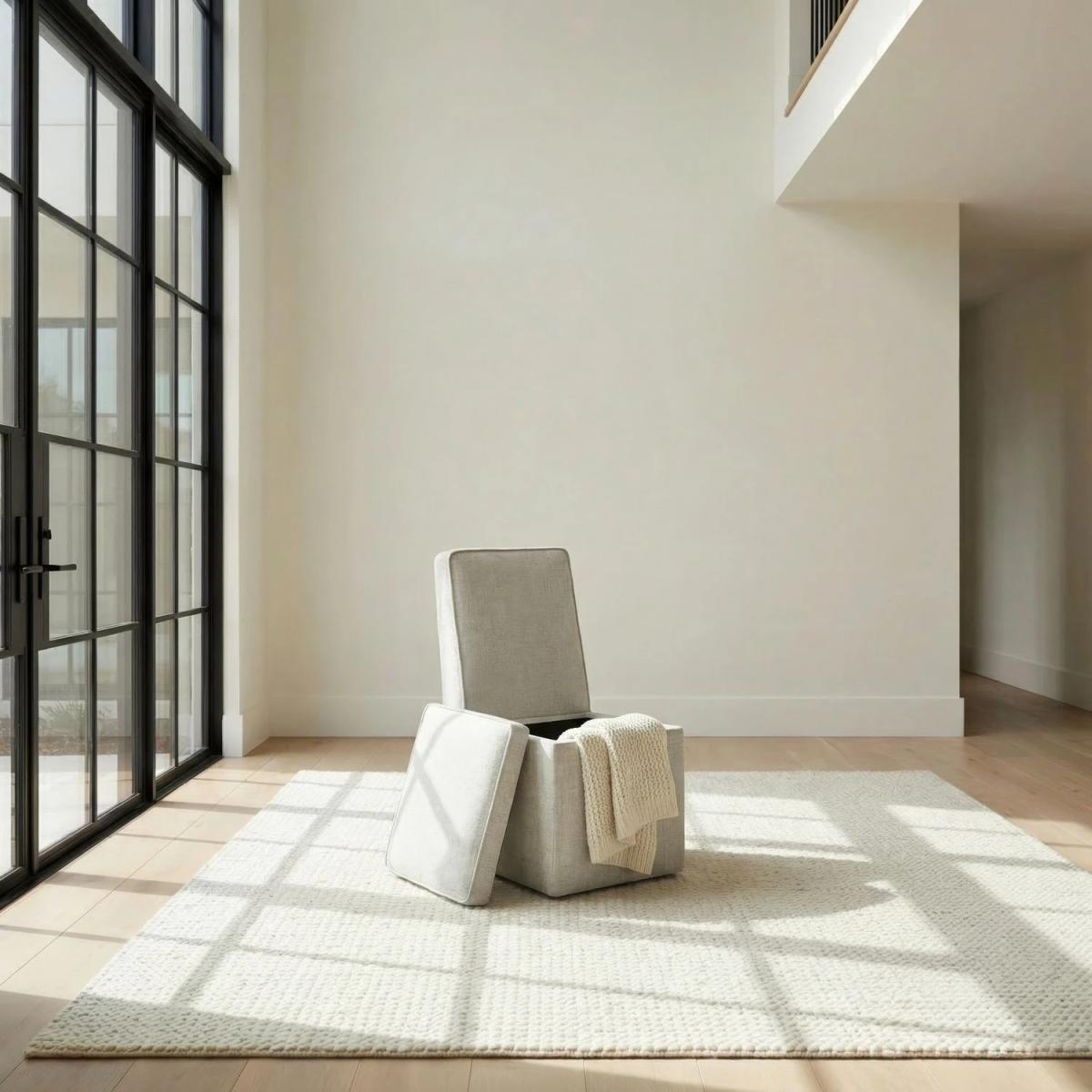 Accent Storage Dining Chair w/ Casters - Image 3