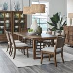Opt 7 Piece Double Pedestal Table Set
