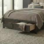 Queen Storage Footboard w/ Slat Roll