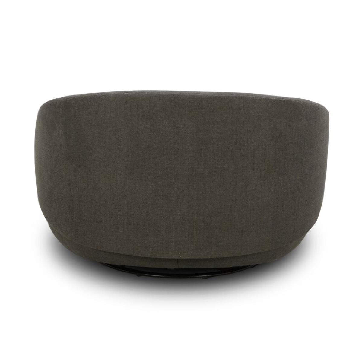 Uph Swivel Cuddler Chair - Charcoal - Image 6