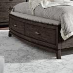 Queen Storage Footboard w/ Slatroll
