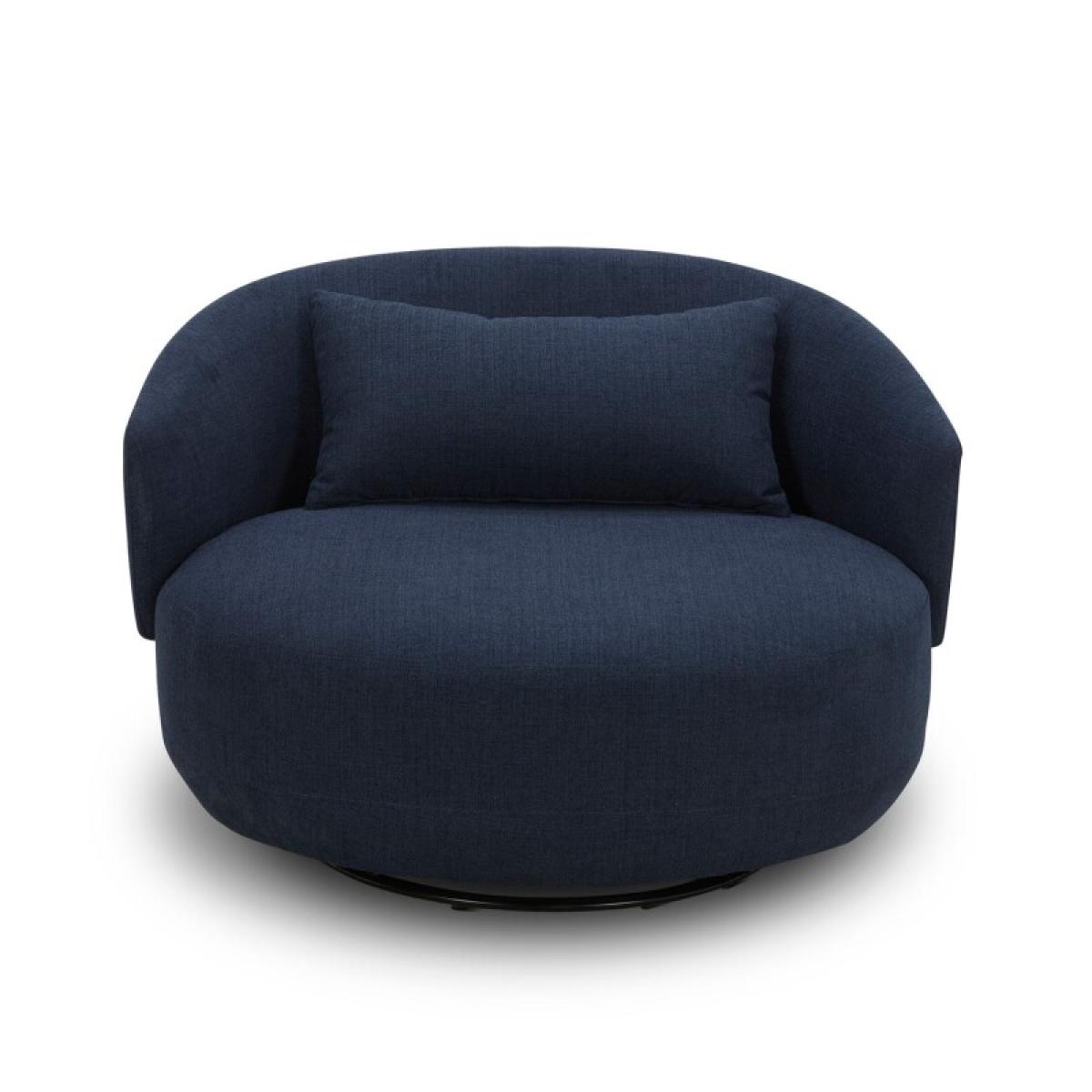 Uph Swivel Cuddler Chair - Midnight - Image 4
