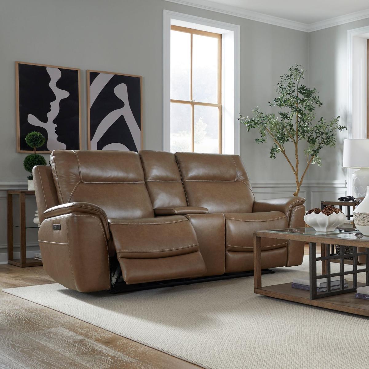 Collins Loveseat w/ Console P3 & ZG - Image 4