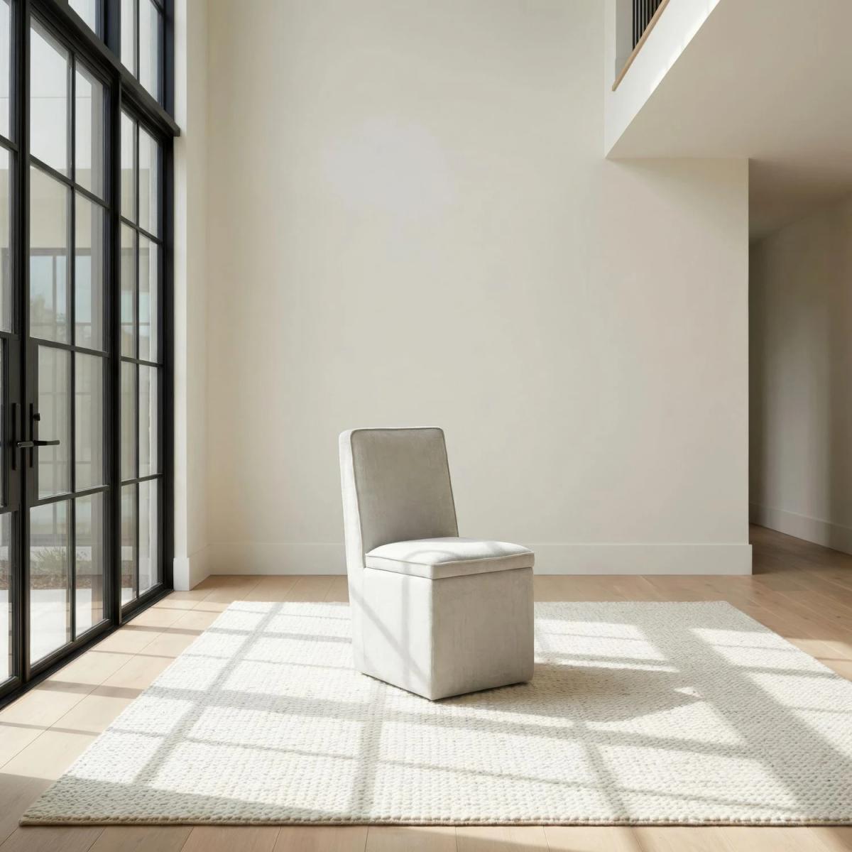 Accent Storage Dining Chair w/ Casters - Image 2