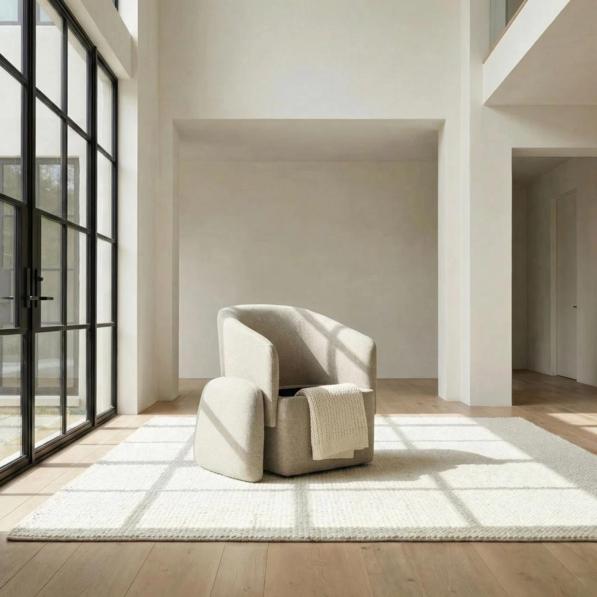 Accent Storage Dining Chair w/ Casters - Image 3