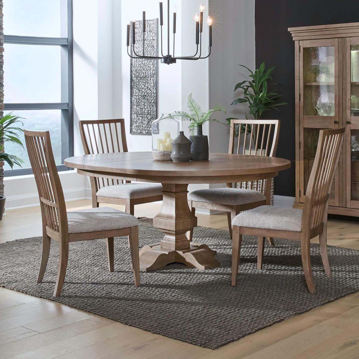 5 Piece Pedestal Table Set - Image 2