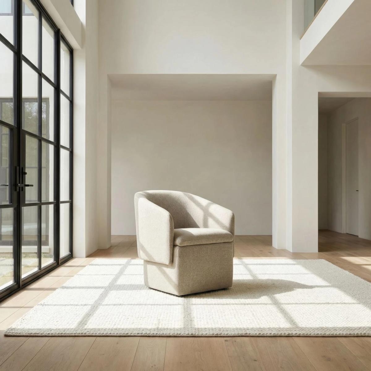 Accent Storage Dining Chair w/ Casters - Image 2