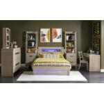 Complete Panel Bed 46 Weathered Oak Finish - Image 15