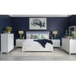 1160 Summerland BR Complete Panel Bed W Storage King 6/6 White Finish - Image 5