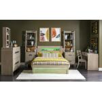 Complete Panel Bed 46 Weathered Oak Finish - Image 10
