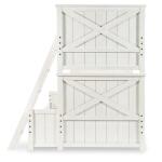 Complete Twin Over Full Bunk Bed White Finish - Image 7