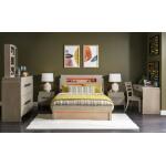 Complete Panel Bed 46 Weathered Oak Finish - Image 17