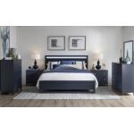 Complete Panel Bed Queen 5/0 Blue Finish - Image 6
