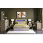 Complete Panel Bed 46 Weathered Oak Finish - Image 13