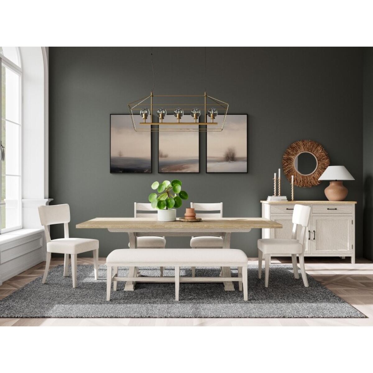 Glenndale 58" Uph Dining Bench 1in - Image 8