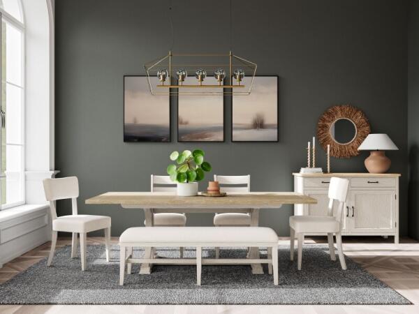 Glenndale 58" Uph Dining Bench 1in - Image 8