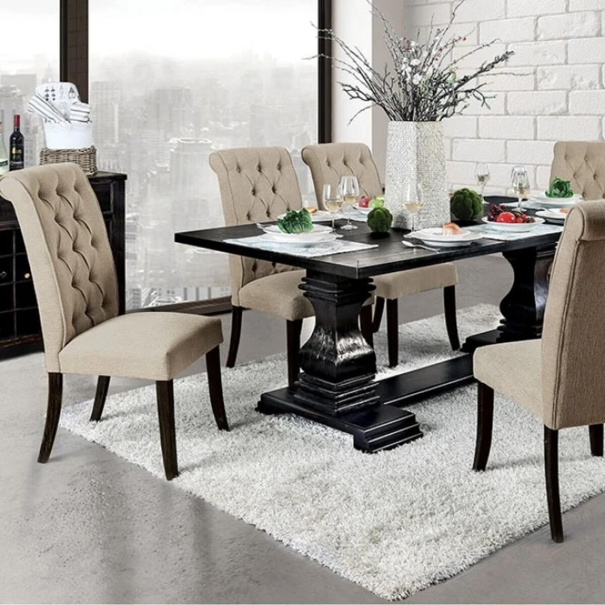 Nerissa 7 Pc Dining Table Set - Image 2