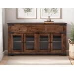 Parota 3 Drawer 4 Glass Doors 70" Console - Image 6