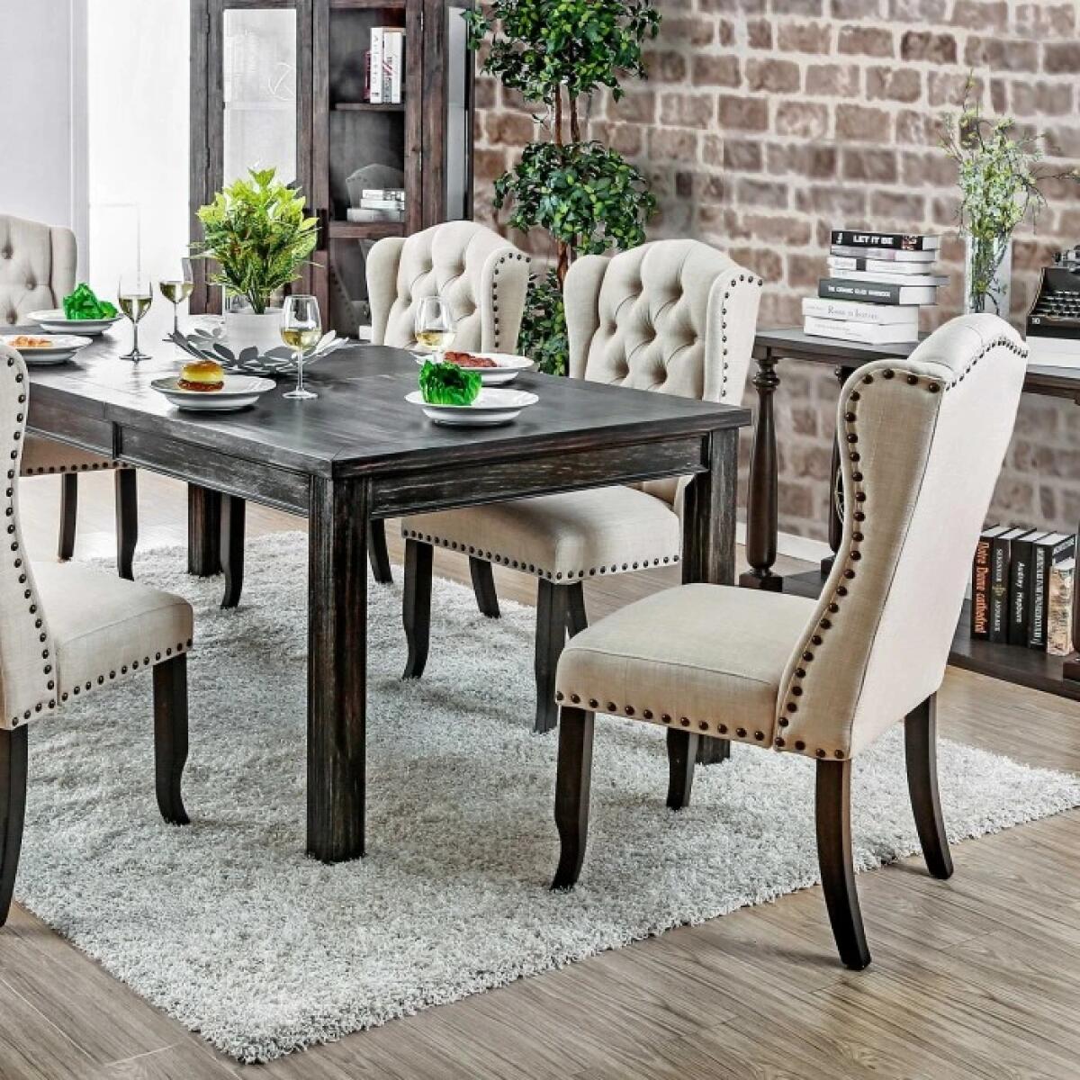 Sania 9 Pc Dining Table Set - Image 2