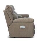 Joel Power Reclining Loveseat W/ Headrest, Lumbar & Console - Image 8