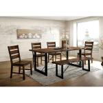 Dulce 6 Pc Dining Table Set w/ Bench - Image 3