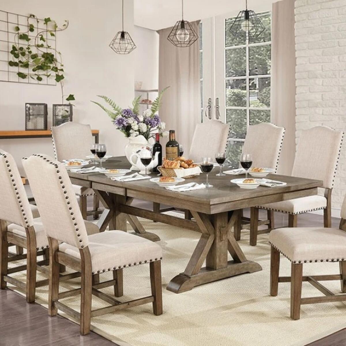 Julia 9 Pc Dining Table Set - Image 2