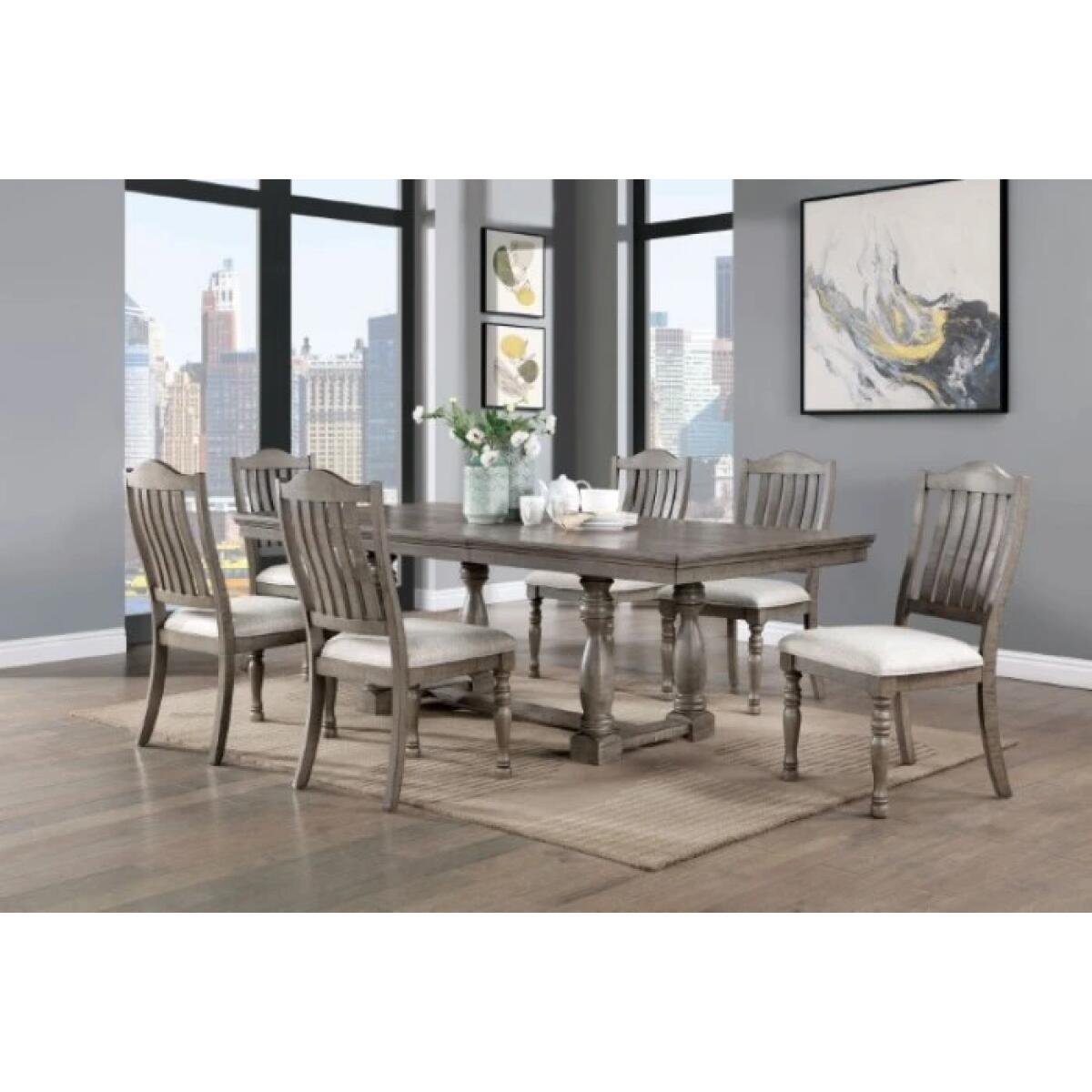Newcastle 7 Pc Dining Table Set - Image 3
