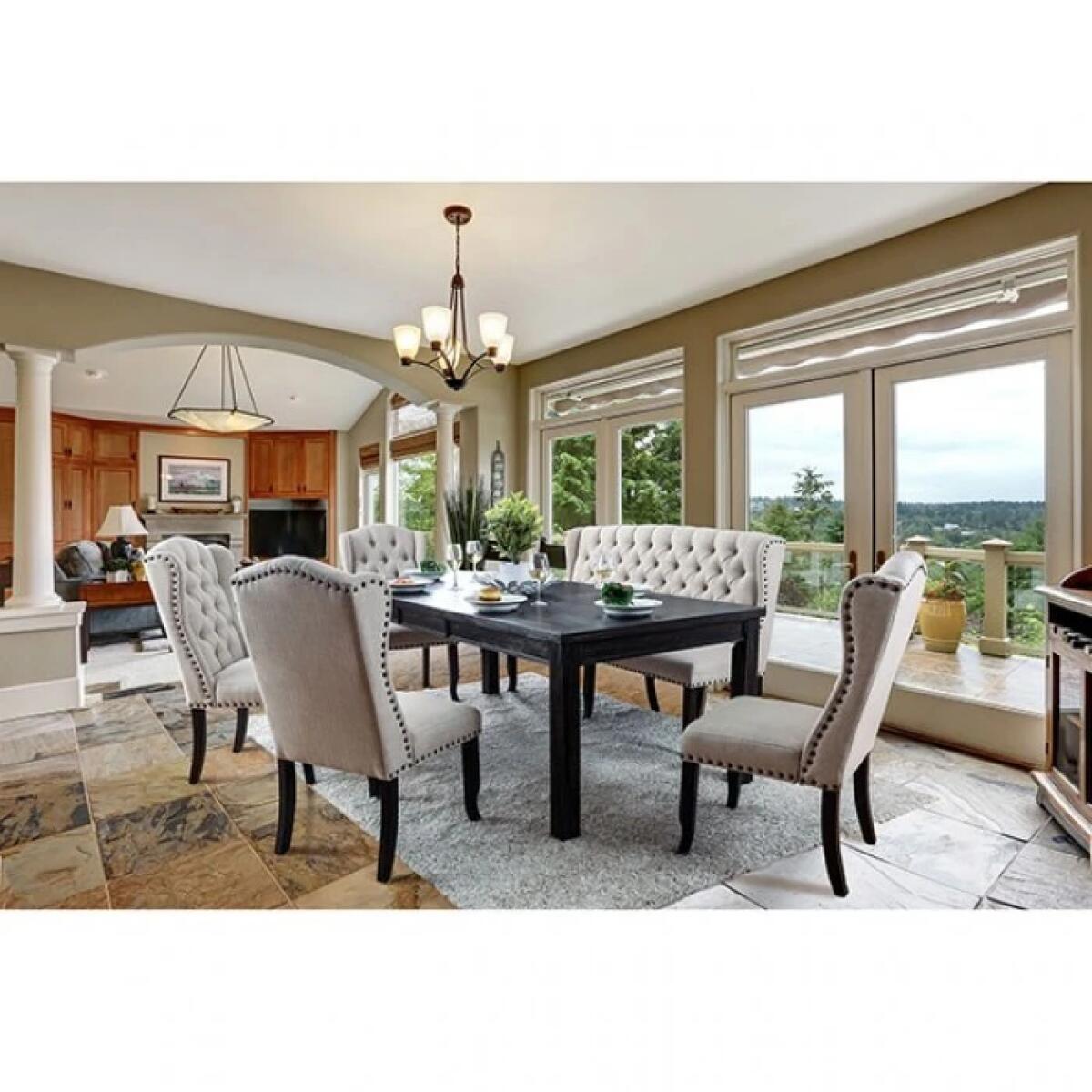Sania 7 Pc Dining Table Set - Image 3