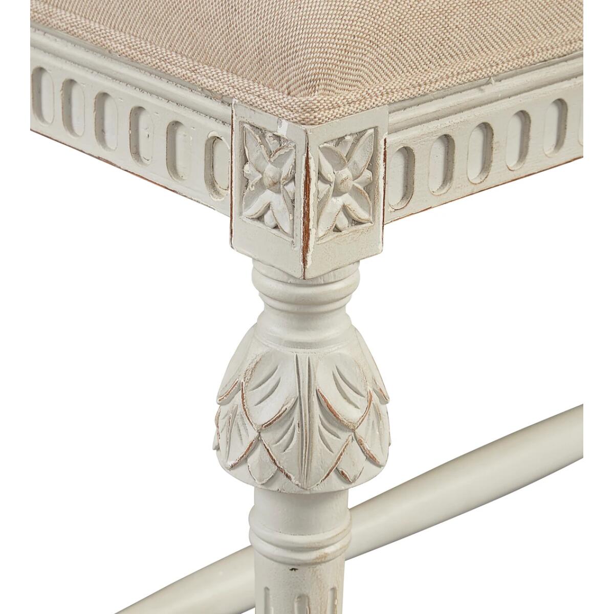 Beatrice Hand Carved Bench - Image 4