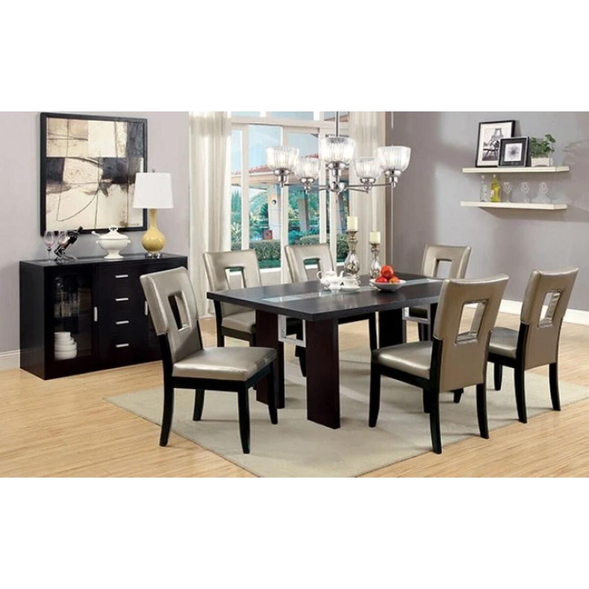Luminar 7 Pc Dining Table Set - Image 9