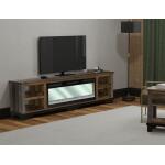Loft Brown 4 Shelves Fireplace TV Stand - Image 6