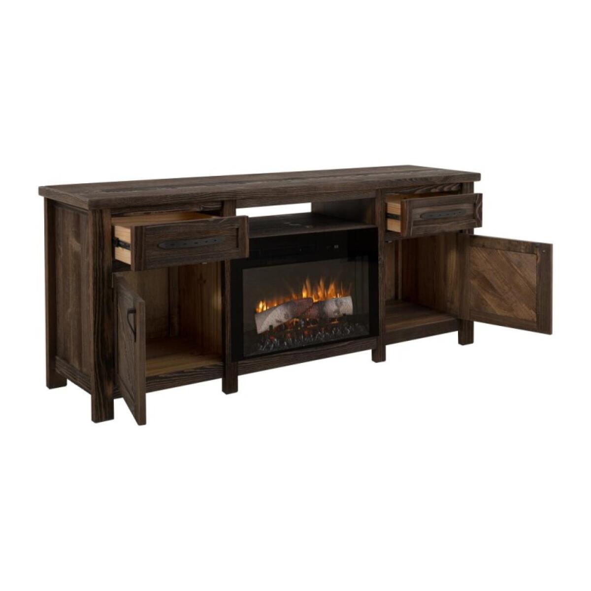 Dutton 2 Drawer, 2 Door, TV Stand for electric fireplace - Image 4