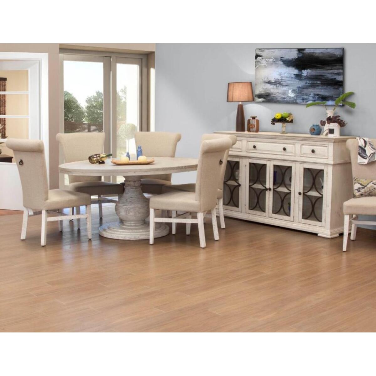 Bonanza 4 Glass Doors 3 Drawers Console - Image 6
