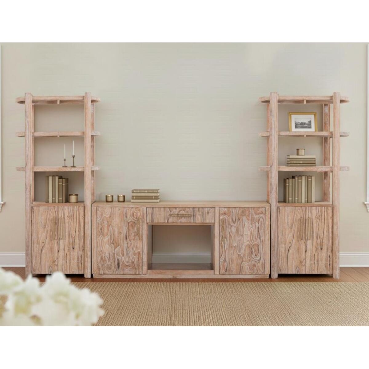 Balam 1 Drawer & 2 Door, TV Stand for Fireplace - Image 5