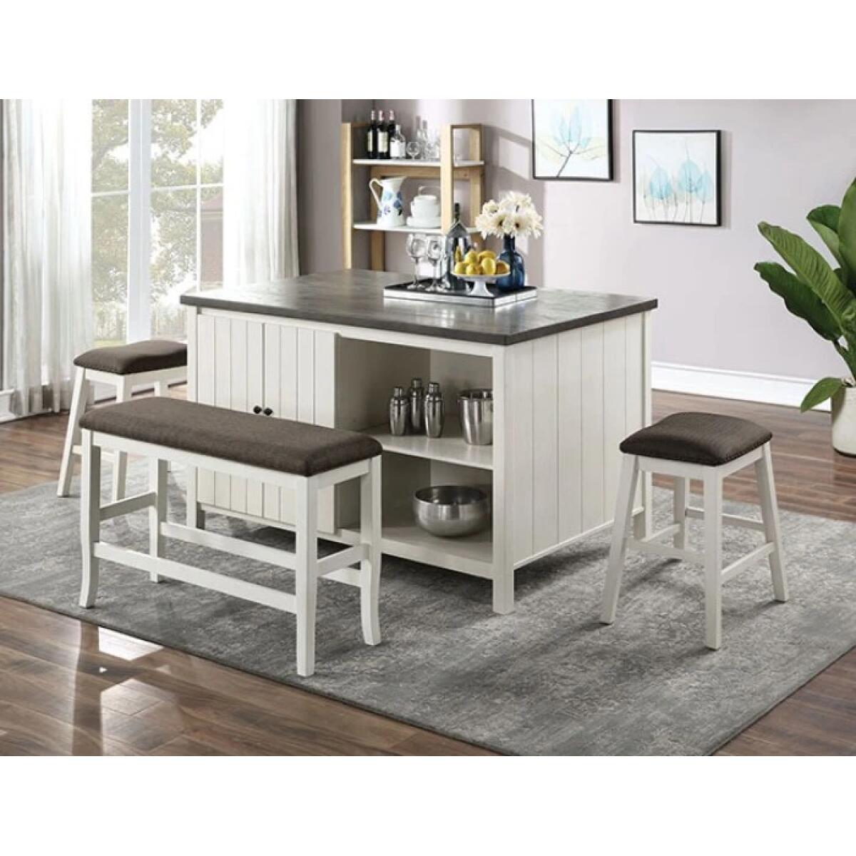 Heidelberg 4 Pc Counter Ht Table Set w/ Bench - Image 3