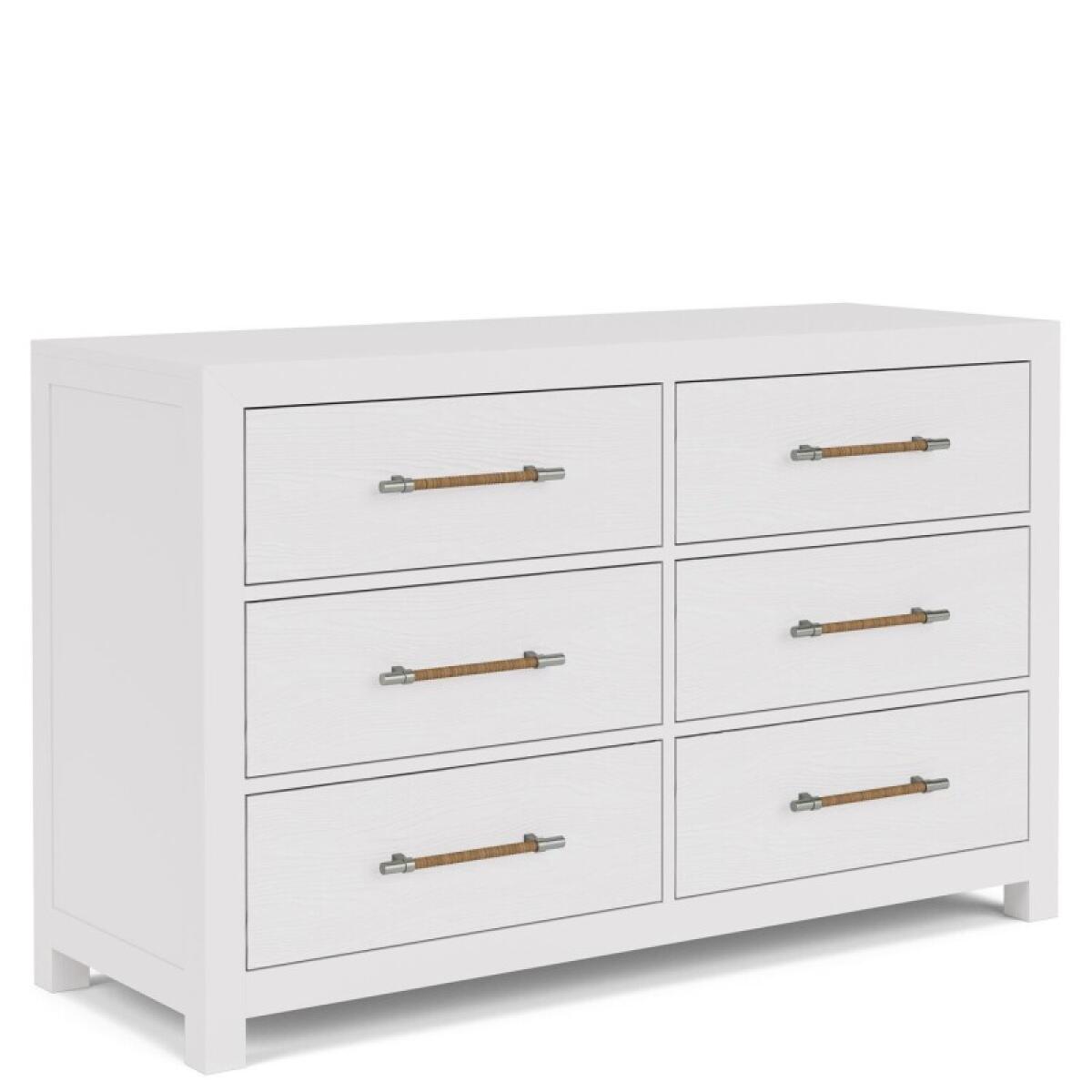 Rosalie 56" 6-Drawer Dresser-Wht - Image 5
