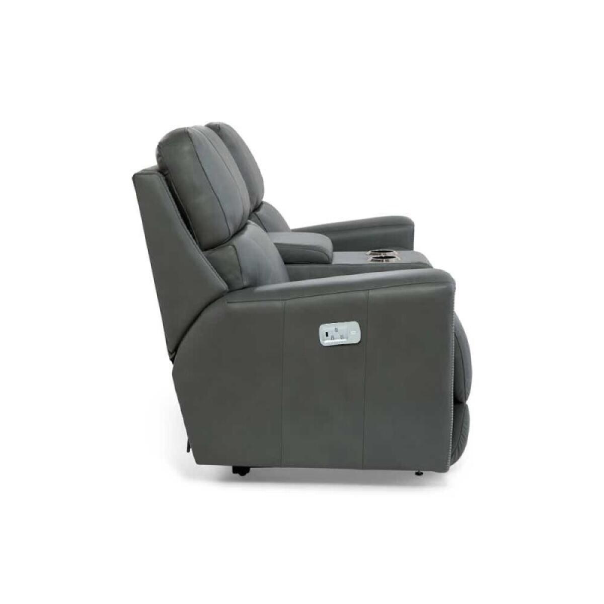 Apollo Power Reclining Loveseat W/ Console Headrest & Lumbar - Image 8
