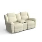 Joel Power Reclining Loveseat W/ Headrest & Console