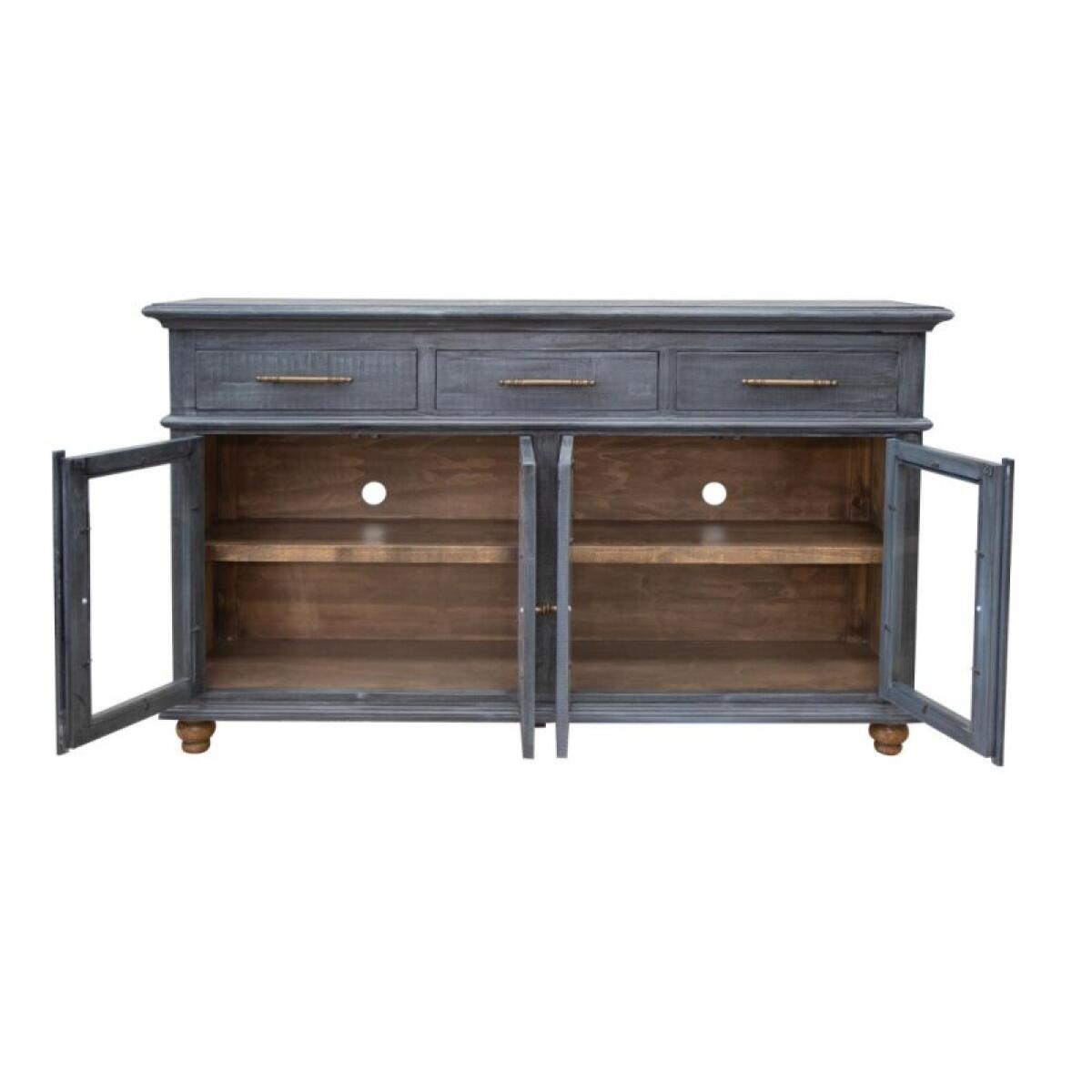 Vintage 3 Drawer 4 Door Console - Image 4