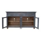 Vintage 3 Drawer 4 Door Console - Image 4