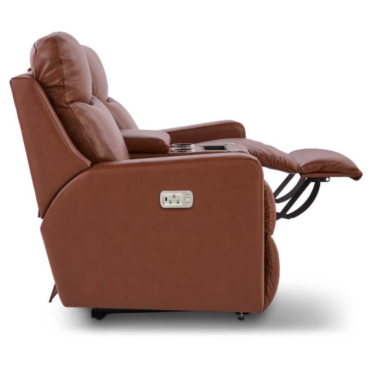 Emmons Power Reclining Loveseat w/ Headrest & Console - U49781 - Image 7