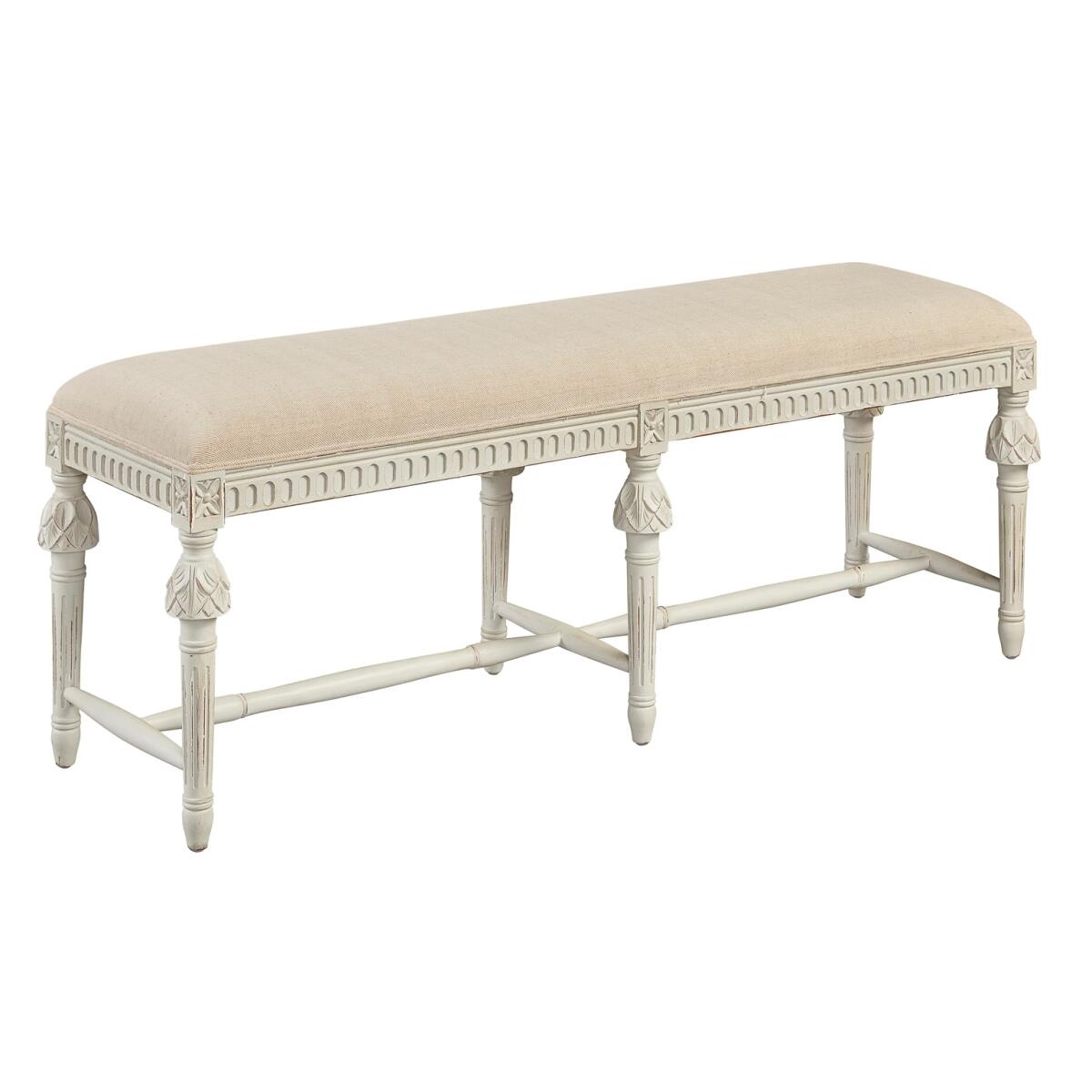 Beatrice Hand Carved Bench - Image 2