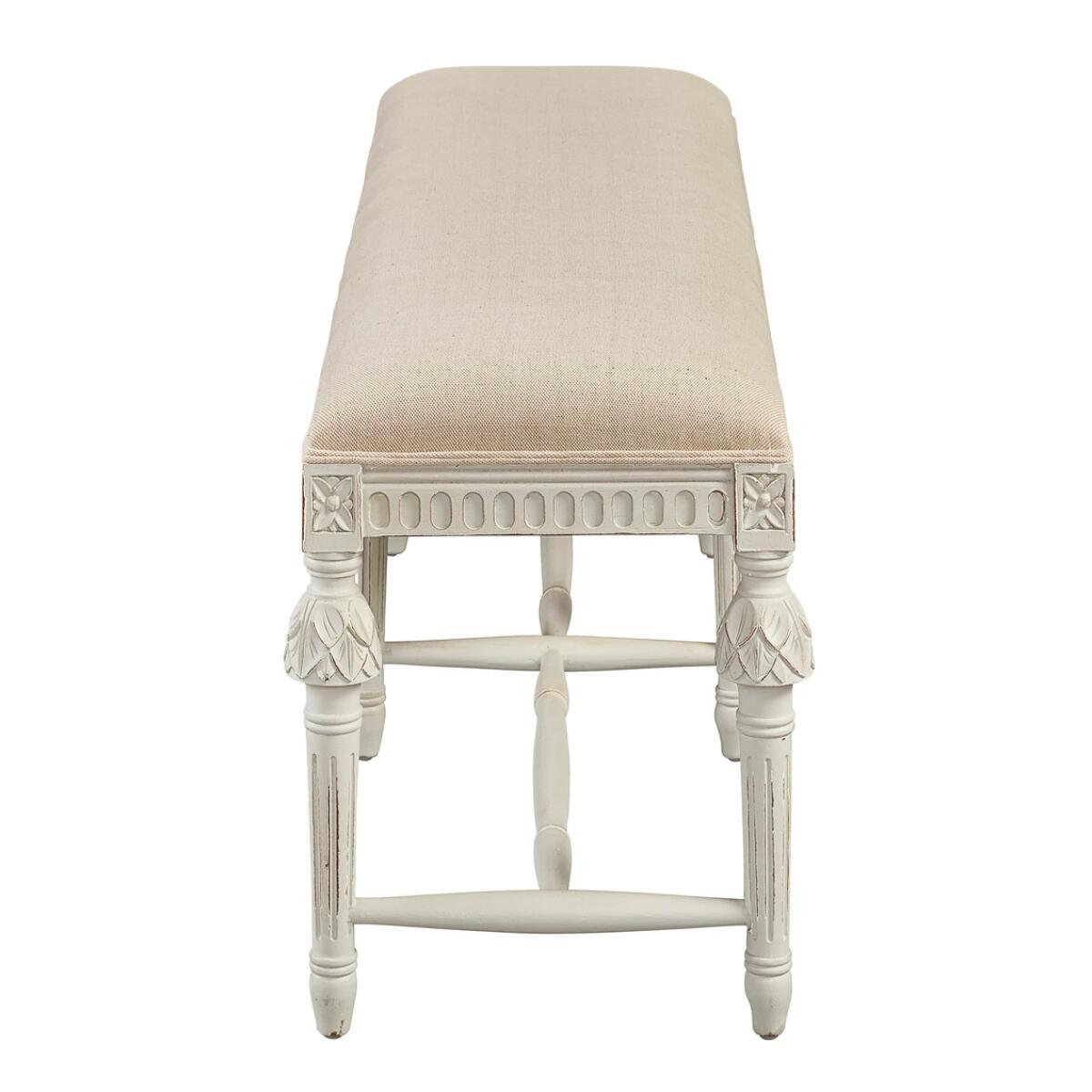 Beatrice Hand Carved Bench - Image 6
