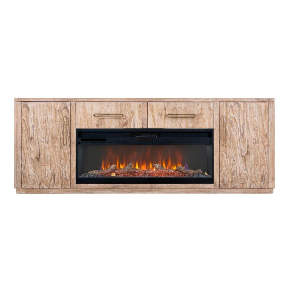 Balam 2 Drawer & 2 Door TV Stand, 80" for Fireplace - Image 2