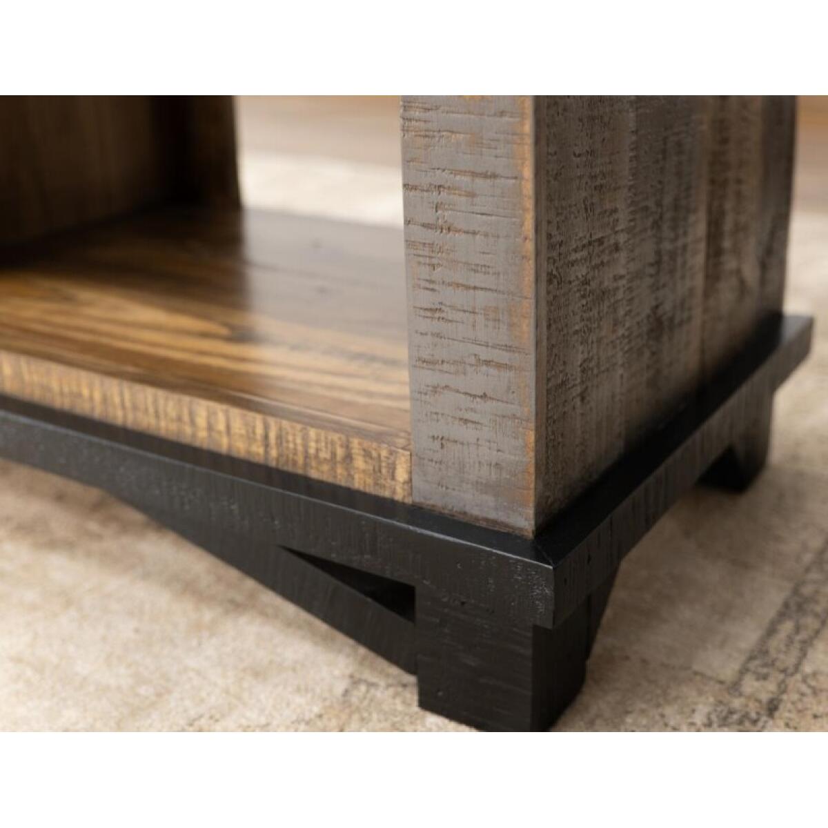 Loft Brown 4 Shelves Fireplace TV Stand - Image 9