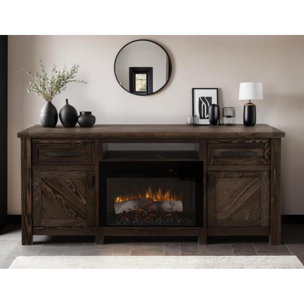 Dutton 2 Drawer, 2 Door, TV Stand for electric fireplace - Image 7