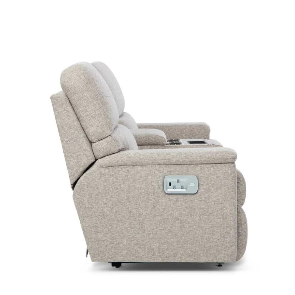 Ava Power Reclining Loveseat W/ Console Headrest & Lumbar - Image 6